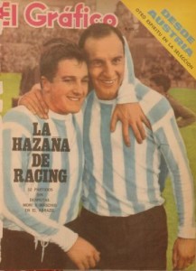 Mori y Maschio. Tapa de El Gráfico luego de la victoria ante los Rojos. 