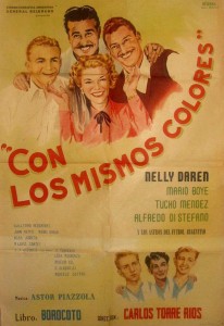 Argentina era una fiesta. Alfredo Di Stéfano, Tucho Méndez y Mario Boyé. Los ídolos de River, Racing y Boca con un sólo color: el argentino....