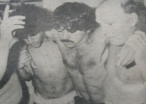 Gustavo De la Llera desmayado.