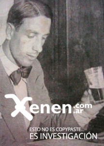 Una joyita del archivo XENEN. Perinetti, vaso en mano, mostrando la pinta de dandy de la época. Iba finalizando la década del 20...