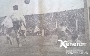 El polémico partido ante Capital en River Plate. El arquero Trejo salva una situación de apremiante.