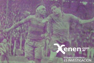 24 de julio de 1932. En la vieja cancha xeneize, los paraguayos enfrentaron a Boca Juniors. Tranquilino Garcete mete con ganas ante la presencia de Luis Huesito Sánchez. Esa tarde lluviosa el partido no finalizó.