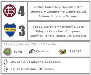 LDT 1949 Ficha Lanus Boca xenen