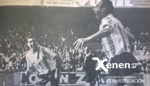 Dos minutos de juego. Maschio festeja su primer gol desde su regreso a Racing. Ante Ferro el Equipo de José jugó un gran partido.