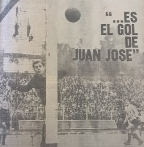 Gironacci no llega. El Yaya marca el primer gol del partido. Los goles de Juan José Rodriguez para el equipo de Juan José Pizzuti. 