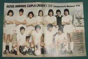 Póster de Altos Hornos Zapla 1974. Los jujeños se convirtieron en un clásico de los nacionales.