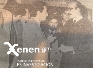 El juez de instrucción Héctor Grieben dando sus impresiones a la prensa en el hall de la Bombonera. 