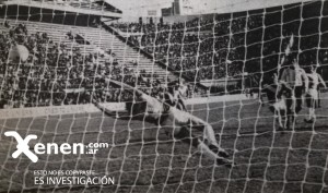 10 de julio de 1983. En Liniers, Velez derrotó a Racing 3 a 2. Con este tiro libre, Orte convirtió su primer gol en la Academia. 