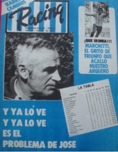 El Problema de José. Racing descendió de categoría con Pizzuti como entrenador. 