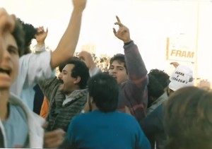El festejo de Noray Nakis. El alma mater del fútbol de Deportivo Armenio. Personaje fundamental en esta historia. 