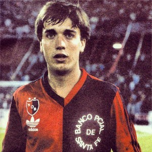 Batistuta, con 19 años, en el año 1988. 