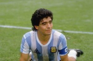 Cebollita genial. Diego Armando Maradona. Nacido en Juan Agustín García y Boyacá.