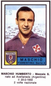 Humberto Bocha Maschio jugó en Italia entre 1957 y 1966. Su último club fue la Fiorentina. 