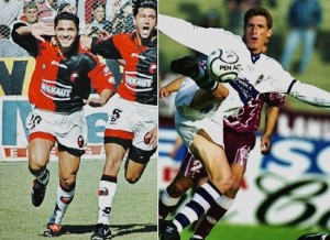 Facundo Sava y Esteban Fuertes. Cuatro y tres goles. Figuras de un partido inolvidable. 