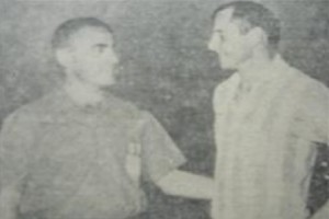 14 de febrero de 1966. Presentación de Parenti en el Racing Club. Victoria 2 a 0 ante el Spartak Praga en Independiente. 